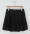 Dámska skladaná mini sukňa G103 čierna