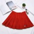 Dámská skládaná mini sukně s jahodou červená