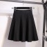 Dámska skladaná sukňa A1157 čierna
