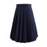 Dámska skladaná sukňa G15 tmavo modrá
