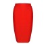 Damska spódnica ołówkowa do kolan czerwony