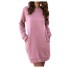 Damska sukienka dresowa B37 różowy