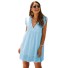 Damska sukienka plażowa P1034 jasnoniebieski