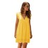 Damska sukienka plażowa P1034 żółty