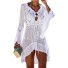 Damska sukienka plażowa P334 biały