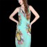 Damska sukienka plażowa P424 turkusowy