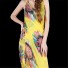 Damska sukienka plażowa P424 żółty
