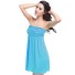 Damska sukienka plażowa P917 niebieski