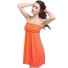 Damska sukienka plażowa P917 pomarańczowy