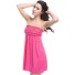Damska sukienka plażowa P917 różowy