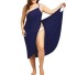 Damska sukienka plażowa P969 ciemnoniebieski