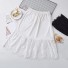 Dámska sukňa s čipkou biela