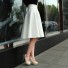 Dámska sukňa s vysokým pásom A982 biela