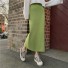Dámska sukňa s vysokým pásom G33 zelená