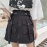 Dámská sukně s opaskem černá