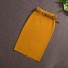 Dámská sukně s páskem A1163 žlutá