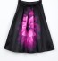 Dámská sukně s potiskem květiny J1068 černá