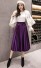 Dámská sukně s vysokým pasem fialová