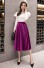 Dámská sukně s vysokým pasem světle fialová
