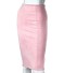 Dámska úzka sukňa s rozpakom vzadu J3107 svetlo ružová
