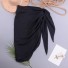 Dámská zavinovací mini sukně P572 černá