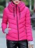 Dámska zimná bunda Jessica J3108 tmavo ružová