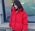 Dámska zimná bunda oversize červená