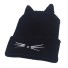 Dámska zimná čiapka Mačička J2355 čierna