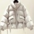 Dámská zimní bunda s límcem béžova