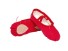 Dámske baletné tanečné topánky červená