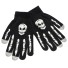 Dámské černé rukavice s kostmi 1