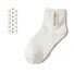 Dámske členkové ponožky s perlami A670 1