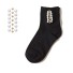 Dámske členkové ponožky s perlami A670 2