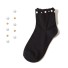 Dámske členkové ponožky s perlami A670 8