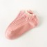 Dámske členkové ponožky s volánikmi ružová