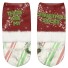 Dámske členkové ponožky - vianočný motív 10