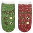 Dámske členkové ponožky - vianočný motív 9