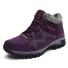 Dámske členkové topánky s kožúškom J2369 fialová
