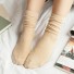 Dámske dlhé ponožky krémová