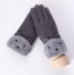 Dámské dotykové rukavice s medvídkem J2815 šedá