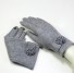 Dámske elegantné rukavice s kvetinou sivá