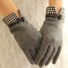 Dámske elegantné rukavice s mašličkou J2364 sivá