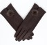 Dámske elegantné rukavice tmavo hnedá