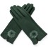 Dámske elegantné rukavice tmavo zelená