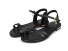 Dámske elegantné sandále na nízkom podpätku čierna