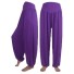 Dámské harémové kalhoty D7 tmavě fialová