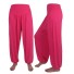 Dámské harémové kalhoty D7 tmavě růžová