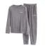 Dámské hřejivé pyžamo P2673 šedá