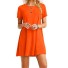 Dámské jednobarevné šaty Ava oranžová
