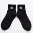 Dámske jednofarebné ponožky čierna